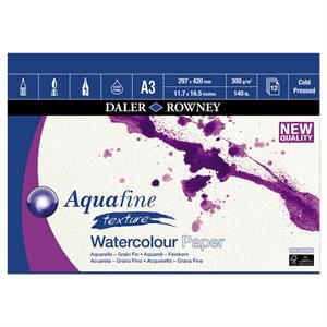 Daler Rowney Aquafine Water Colour Pad A3 and A4